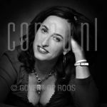 29-06-2004 Anna van Praag at studio in Amsterdam.

[keywords]Black & White Image, Headshot, Eyecontact, Smiling[/keywords]